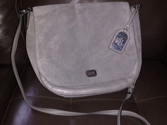 Ralph Lauren suede saddle bag 12x10