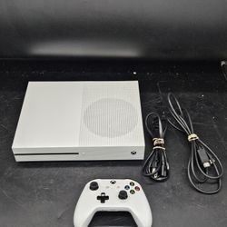 Microsoft Xbox One S Disc Edition Video Game Console White With ONE Controller
