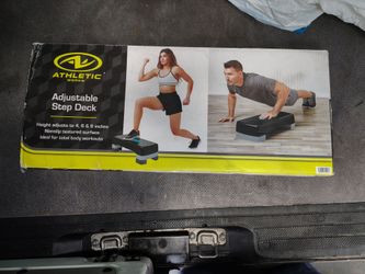 Athletic Works 3-Level Aerobic Step Deck , Adjustable to 4 inch-6 inch-8 inch Heights (lowered price)