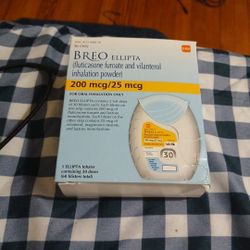 Breo Ellipta Inhaler 200 Mcg/ 25 Mcg 30 Doses 60 Blusters Total