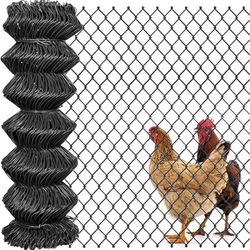 Chain Link Fencing Wire Roll, 9 Gauge 2in 6ft X 50ft Diamond Mesh, Chainlink Fence, Heavy Duty Wire