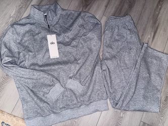 Alo Unisex Grey Sweatshirt set new with tags S M XL left