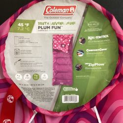 Coleman Youth Sleeping Bag, Up to 5’5”