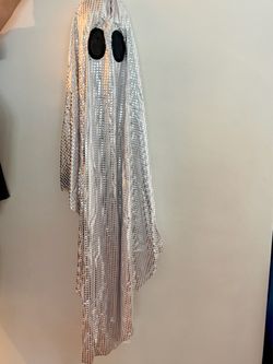 Silver Metallic Ghost Halloween Costume