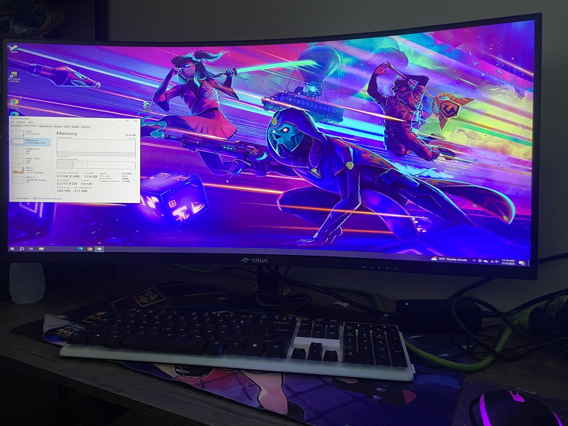 Pc set up
