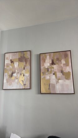 Abstract Canvas Wall Art Set of 2
