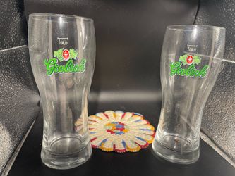 Grolsh Pilsner Brewery Beer Glasses (7”)
