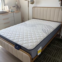Full Bed Serta Perfect Sleeper Mattress & Frame