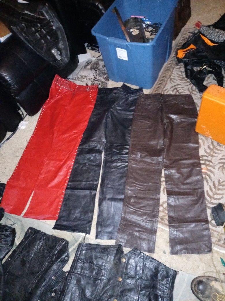 Harley Davidson leather pants 3 colors