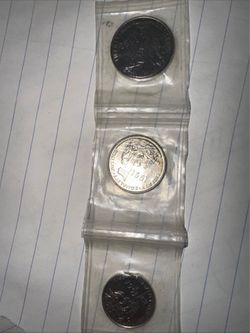 Eritrea 1997 set of 3 coins 50,25,20 cent new.