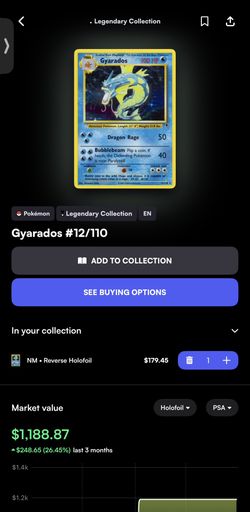 Gyarados 12/110 PSA Grade 10 Ultra Rare Pokémon Card