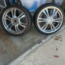 245/35r20 Chrome Rims Set Of 4 