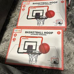 Pair Of Mini Basketball Hoops 