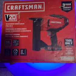 CRAFTSMAN V20 18 Gauge Narrow Crown Stapler