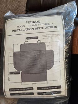 Pet seat cover. New and never used