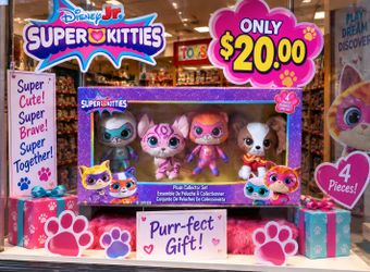 Disney Jr Super Kitties Collector 4 Pc plush set