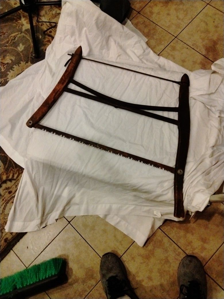 Vintage Buck Saw and Level