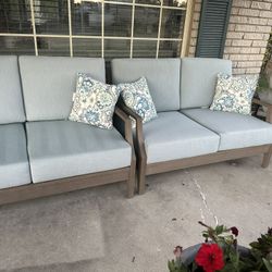 Outdoor Patio Sofa & Loveseat