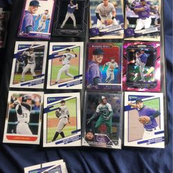 Colorado Rockies Baseball Cards Ft. A Pink Cracked Ice, Diamond Kings Red Foil, And More All Mint Condition!