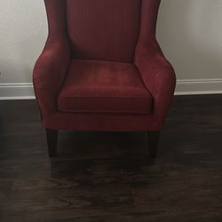 Red Sofa Chair (Set Of 2 Chairs)