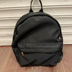 Black Nylon Backpack