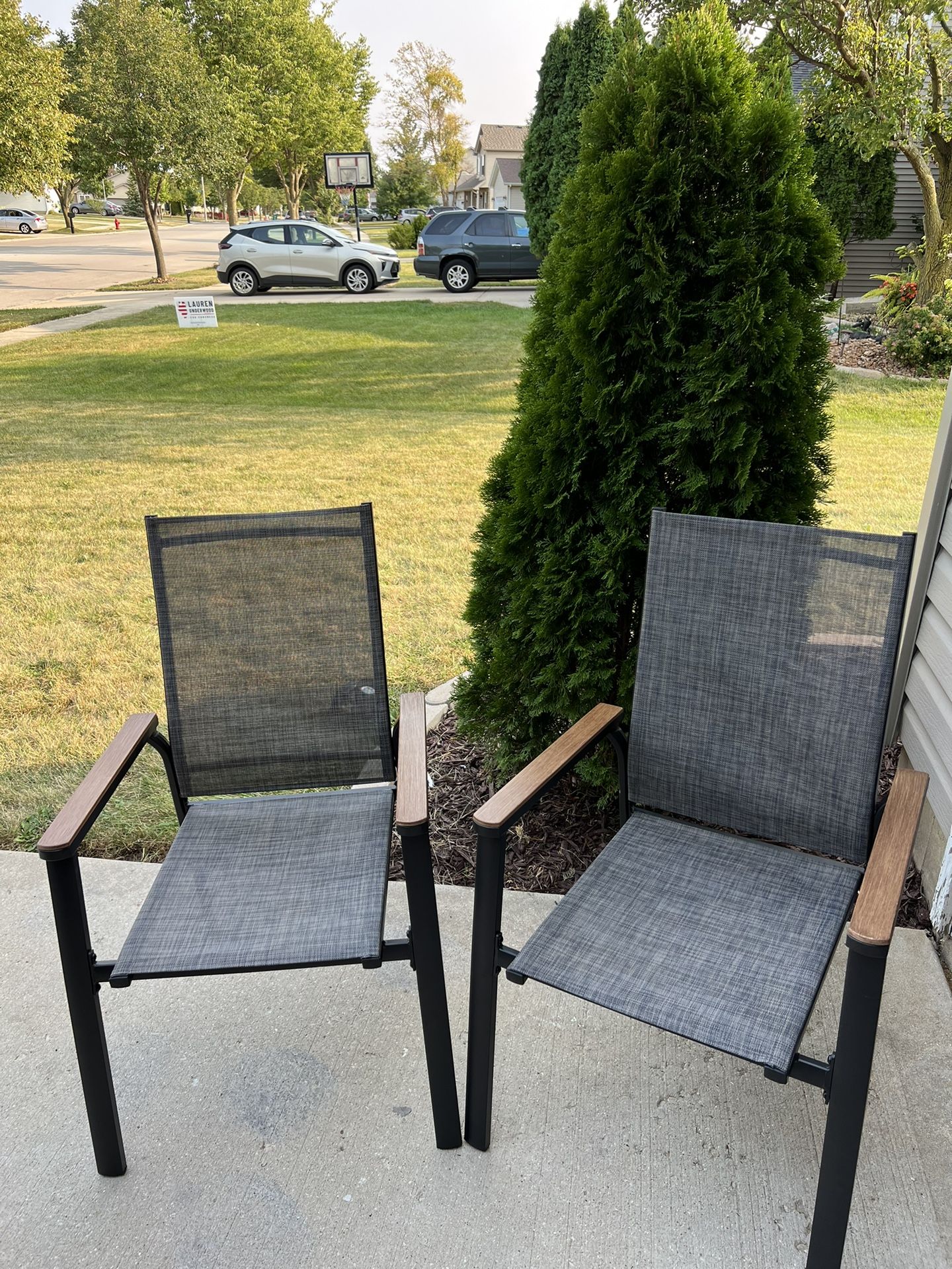 Patio Outdoor Dining Chairs(set of 4)