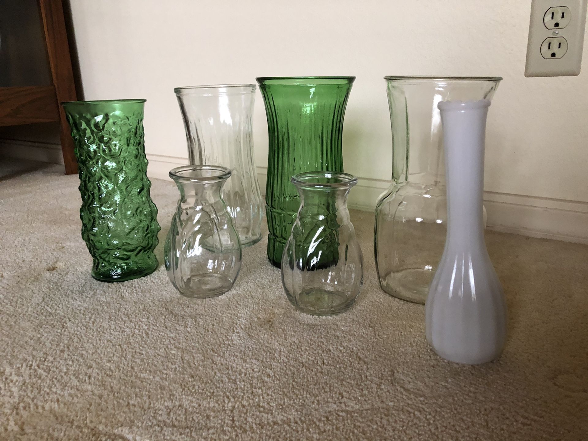 7. Assorted vases