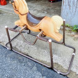 Wonder Horse 1970’s Kids Spring Cowboy Rocking Riding 