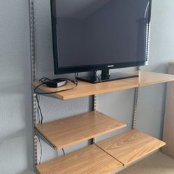 Modular Media Shelving Center From The Container Store