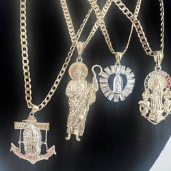 Jewelry Each Necklace And Charm  Set For $20.
