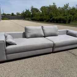 Two-Piece Gray Sectional Couch! ***Free CurbSide Delivery***