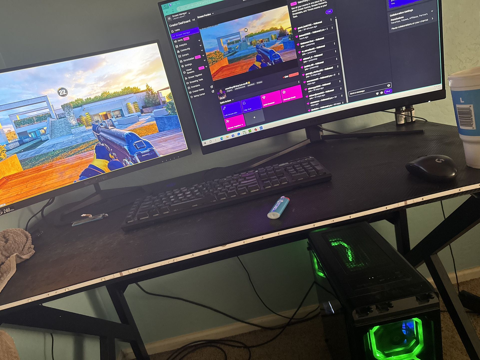 Gaming/Streaming PC (Sceptre Monitors And 250gb Flash Drive Included)