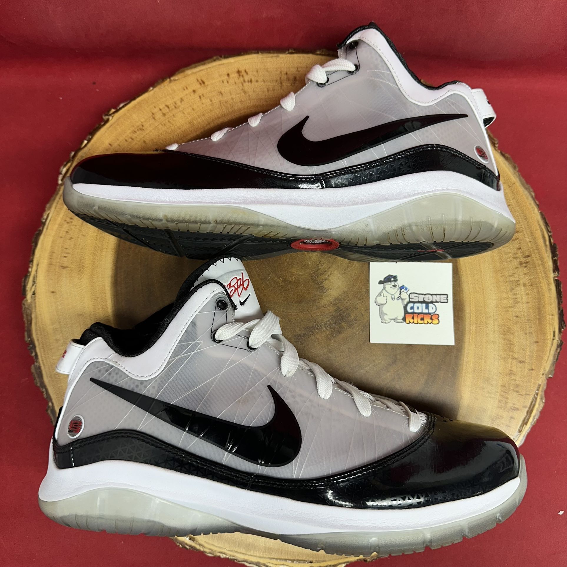 Nike Air Max Lebron 7 P.S. Playoff 2009 White Red Black 