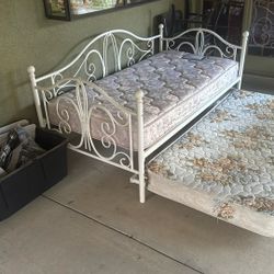 Twin Bed With Rollout Twin Frame 