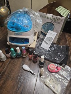 Conair Complete Nail Station Including Shaping Polishing Air Dryer And More Brand New Plus Eight Brand New Nail Polishes