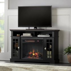 tv stand fireplace