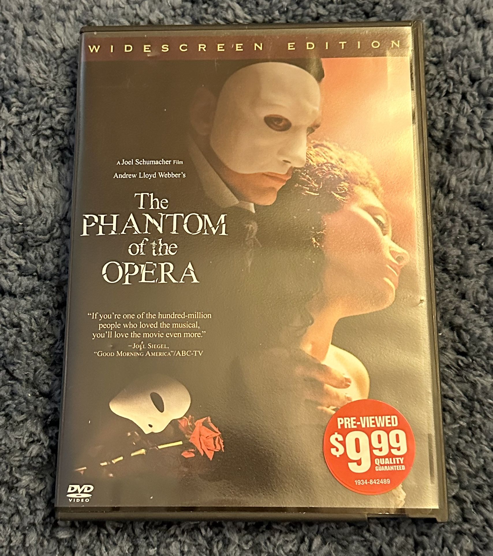 The Phantom of the Opera (DVD, 2005, Widescreen) Warner Bros