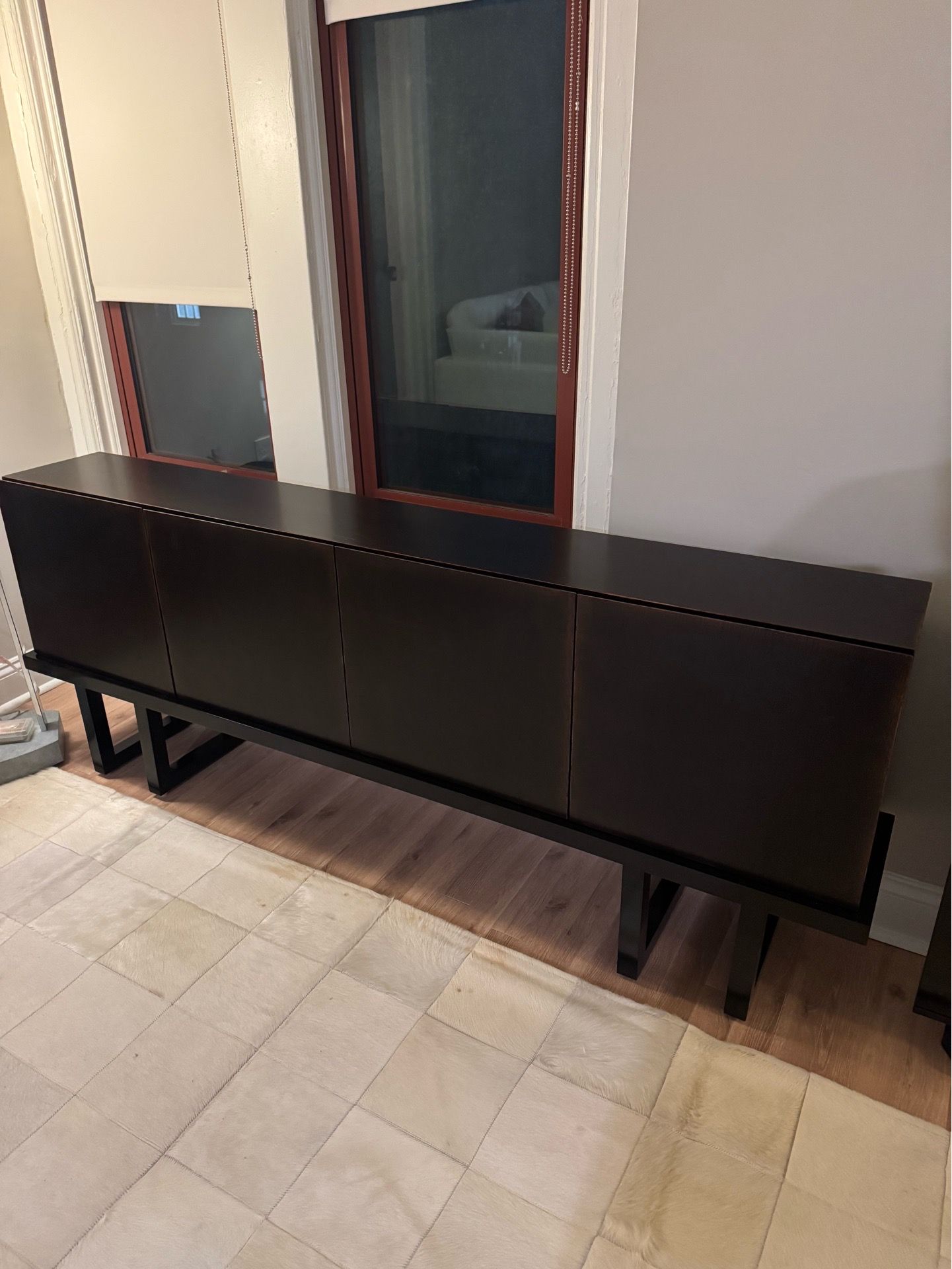 New Credenza Never Been Used In The Originally Box - Real Wood Dark Brown Color