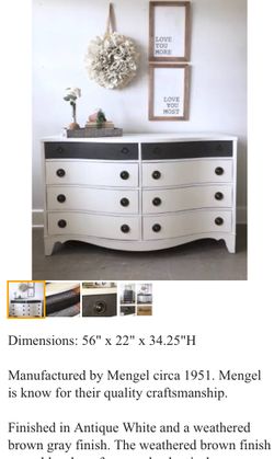 Dresser serpentine navy @ white