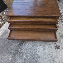 Solid Wood Custom Coffee Table With Draws For Storage