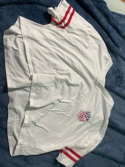 USA Soccer Jersey White Long Sleeve