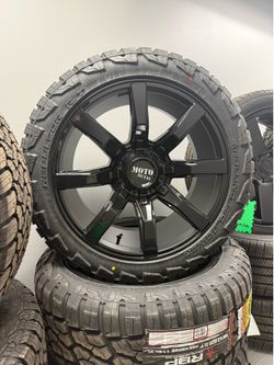 22” WHEEL COMBO - 6x135 / 6x139.7 - ALL TERRAIN RT TIRES - MOTO METAL - OFFROAD - SPECIAL 🏷️