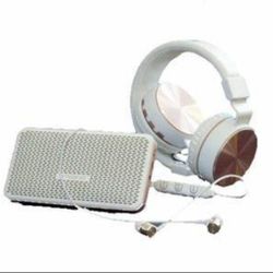 Polaroid HD Wireless Bluetooth Audio Headphone and Speaker  - White

