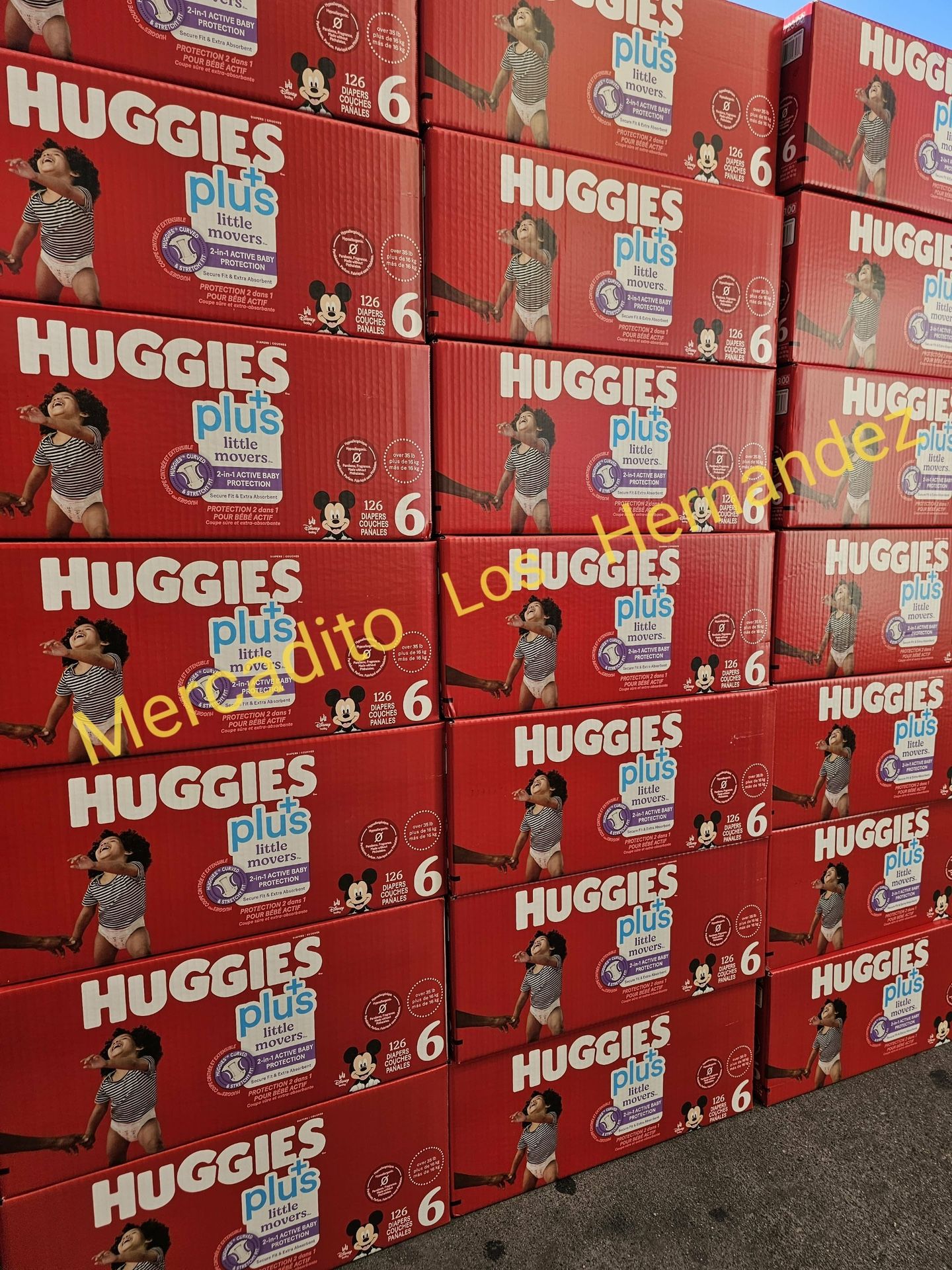 Huggies Little Movers Size 6 - 126 Diapers Pañales/ Firm price