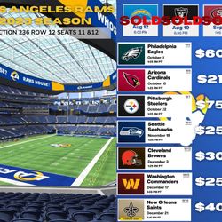 Selling 2 Rams Tickets
