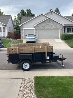 50 SR single axle dump trailer