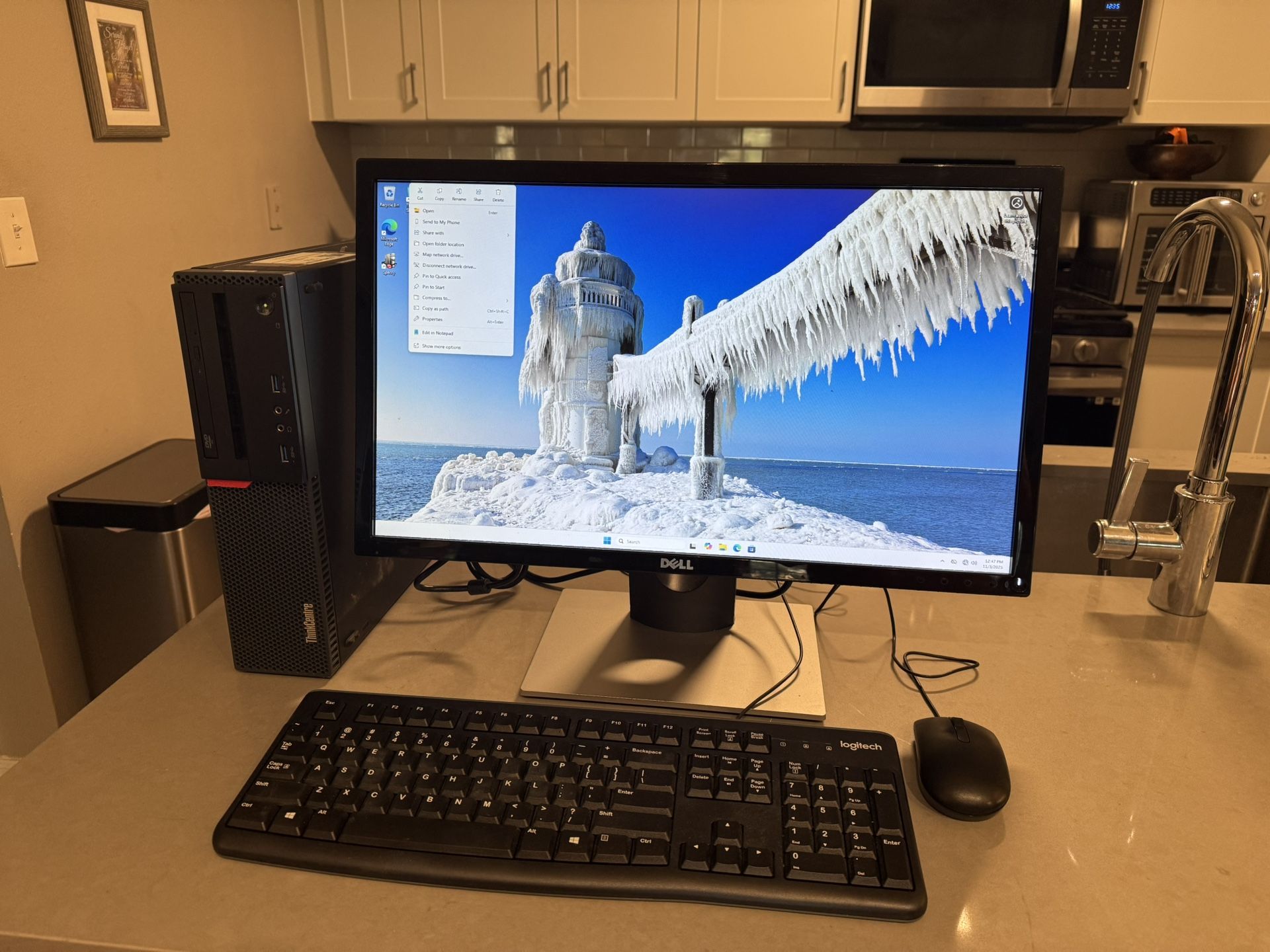 Complete computer system Windows 11 pro 24 inch monitor WiFi ssd 