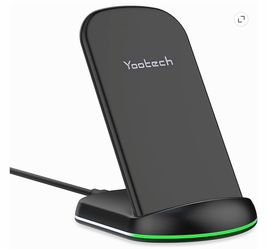 Yootech Wireless Charger,10W Max Wireless Charging Stand, Compatible with iPhone 16e/16/16 Plus/16 Pro Max/15/15 Plus/15 Pro Max/14/13/SE 2022/12/11/X