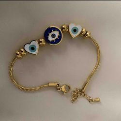 Gold Evil Eye Bracelet