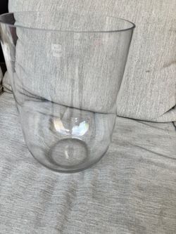 Large Clear Glass Vase